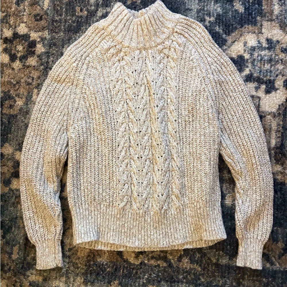 Cozy Knit Sweater in Beige